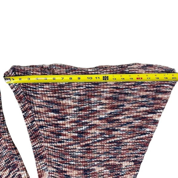 Intimately Free People Knit Wide Leg Cropped Pants SZ Small Multicolor Oversized - Picture 5 of 7